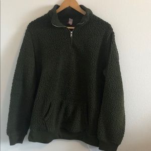Sherpa quarter zip pullover